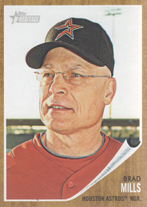 2011 Topps Heritage Baseball #12 Brad Mills MG 