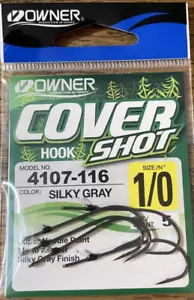 Owner Cover Shot Haken Größe 1/0 - 1 Packung mit 5 Stück - BRANDNEU - VERSAND N 24 STUNDEN - Bild 1 von 2