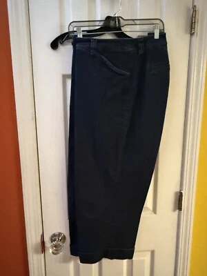 Pantalones de mezclilla Jones New York deportivos elásticos con puños para mujer, talla 14W Foto 1 de 4