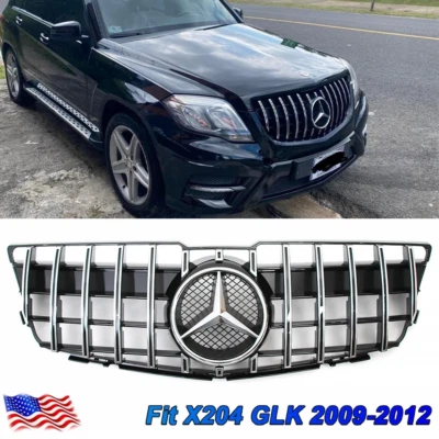 Front Upper Grille Grill W/Emblem For 2009-2012 Mercedes Benz X204 GLK300 GLK350 Foto 1 de 4