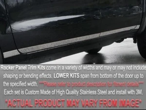 2.25" Lower Door Trim Stainless Steel Trim 8 Pc For 2004-2010 Toyota Sienna - Bild 1 von 4