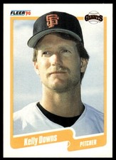1990 Fleer Baseball Card Kelly Downs San Francisco Giants #55