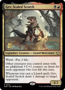 Gev, Scaled Scorch 1x FOIL MtG FOIL Bloomburrow SP/NM - Imagen 1 de 1