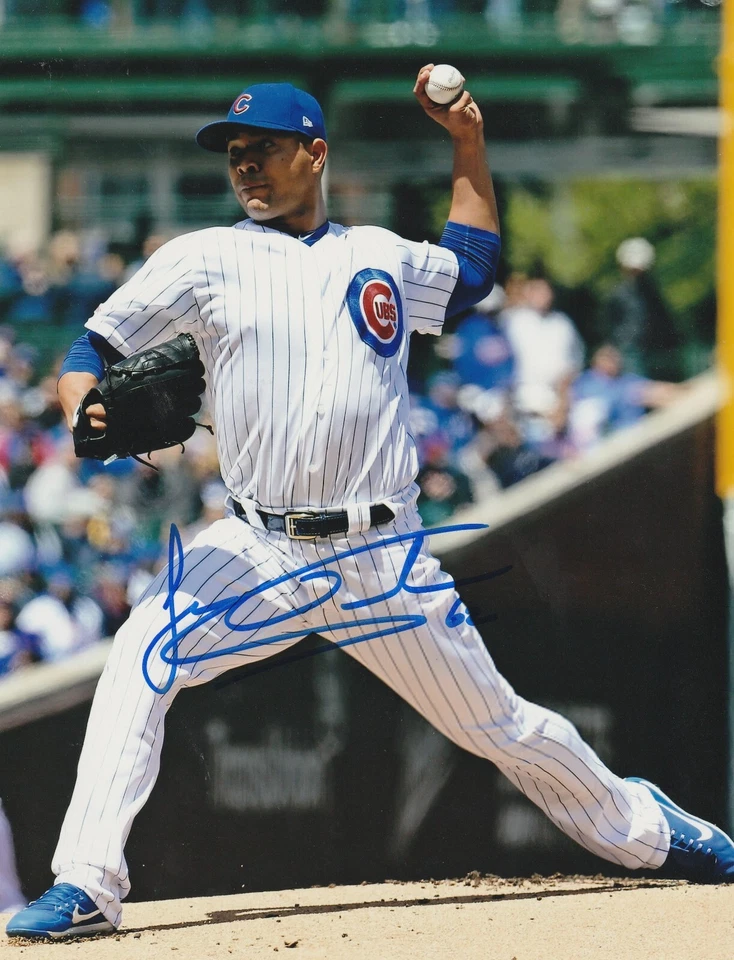 JOSE QUINTANA  CHICAGO CUBS  ACTION SIGNED 8x10 - Image 1 of 1