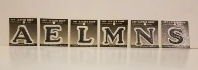 Joy Letter Shop Black 1.5” Iron Stick On Embroidered Patch Appliqué Crafting - Image 1 of 4