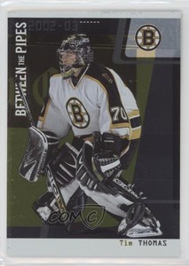 2002-03 ITG Be A Player Between the Pipes /10 Tim Thomas #63 Rookie RC