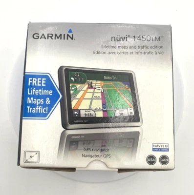 Garmin NUVI 1450 LMT 5" Car GPS Lifetime Maps & Traffic Touchscreen - Image 1 of 4