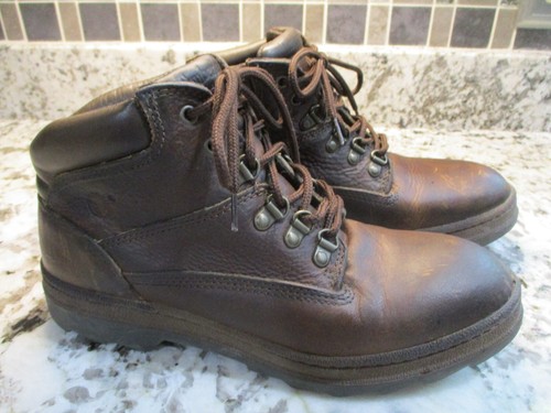 STIVALI DA TREKKING ALPINISMO STRINGATI TIMBERLAND IN PELLE MARRONE INVECCHIATA 10 M