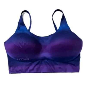 Sujetador deportivo Victorias Secret Allegro soporte medio flujo en punto forrado púrpura nuevo - Imagen 1 de 3