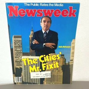 Newsweek Magazin 1981 4. Mai Städte Herr Fixit Felix Rohatyn Post Pulitzer BK20 - Bild 1 von 3