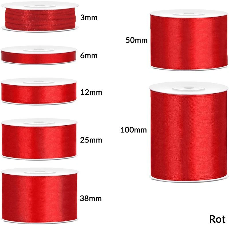 Satinband Satin Geschenkband Hochzeit Deko Dekoration Party Schleifenband Rolle - Bild 1 von 1