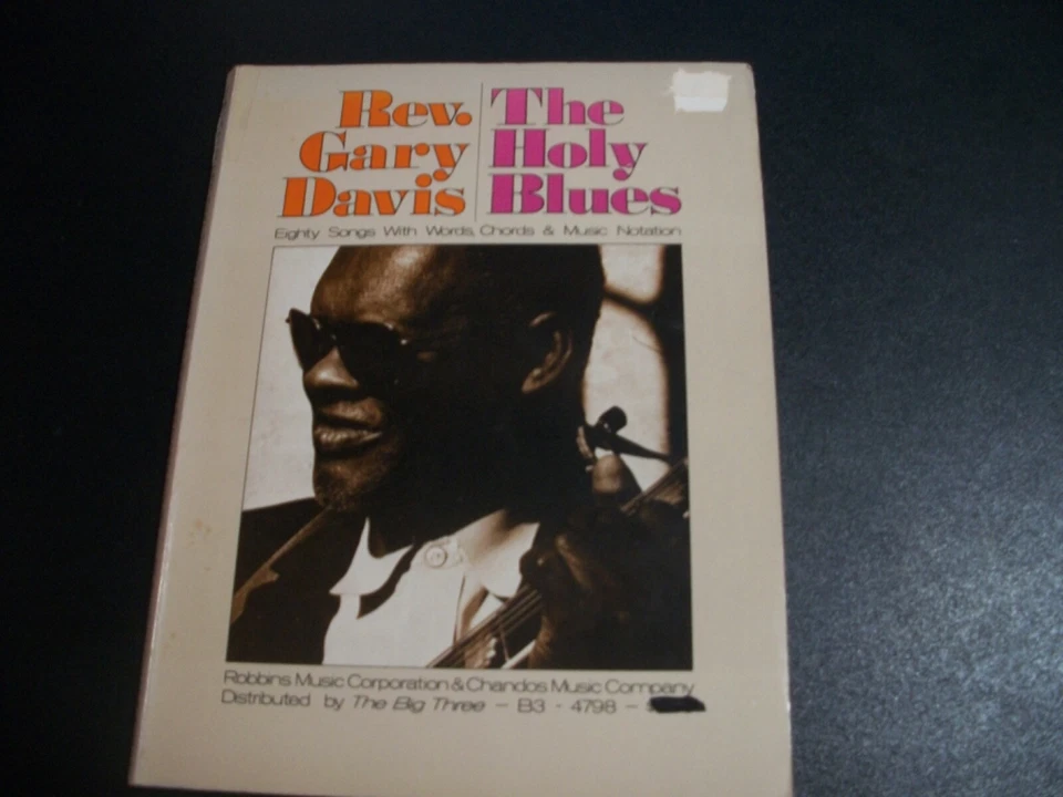 Rev. Libro de canciones de Gary Davis - Holy Blues - 80 canciones - completo y excelente Foto 1 de 1
