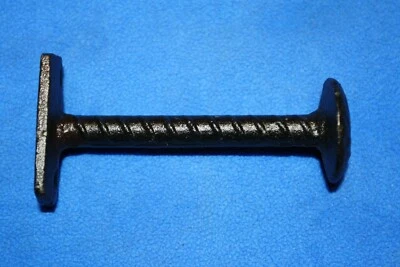 STONELEDGE INVESTMENTS 2-Vintage-look, metal Railroad Spike Wall Hooks,memorabilia,country decor H-73