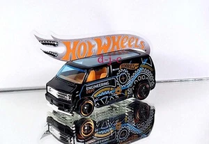 2023 Hot Wheels Design Lab Custom '77 Dodge Van Black Loose - Picture 1 of 3