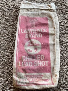 Vintage Canvas Lawrence Brand Empty #9 Shot Bag - Picture 1 of 2