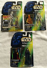 Lot of 3 Star Wars The Power of the Force Figures. Unopened. Luke, Palpatine, 8D