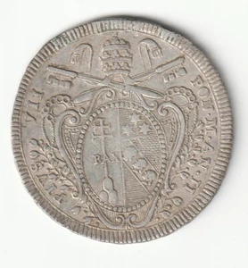 1802 SHIELD PIUS VII PONTIFICAL STATE - Picture 1 of 2