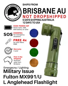 Fulton USGI Angle Head MX-991/U Australian Army Style Flashlight - 5 days AU - Picture 1 of 3