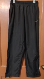 Nike Woven Athletic Mesh Lined Pants Mens Large Black-White Stripe 446414-012 - Picture 1 of 5