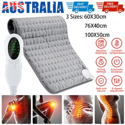 3 Sizes Electric Heat Pad Adjustable Heating Mat Warmer Blanket Back Pain Relief - image 1 of 4