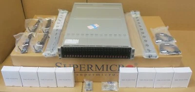 NEW Supermicro SuperServer 2029TP-HC0R 24x 2.5" Bay 4x X11DPT-PS CTO Server Node - Image 1 of 4