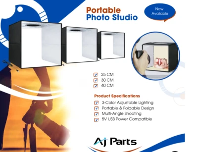 Caja de luz portátil para estudio fotográfico fotografía mini luz LED tienda o telón de fondo Reino Unido - Imagen 1 de 4