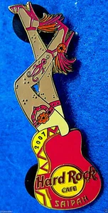 ZAPATO DE AGUJA SAIPAN SERIE DE GUITARRA PIERNAS DE NIÑA SEXY Hard Rock Café PIN LE150 - Imagen 1 de 1