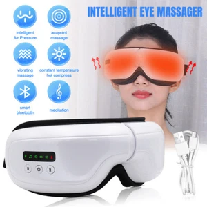 Heat Eye Massager for Migraines & Relaxation Fatigue Eye Care w/ Bluetooth Music - Picture 1 of 13