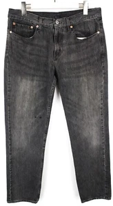 Levi's 511 Jeans Da Uomo W34/L32 Slim Fit Grigio Denim Sbiancato - Picture 1 of 9