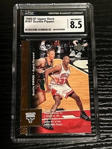 1996 Upper Deck Scottie Pippen #197 CGC 8.5 HoF Chicago Bulls Game 6 Finals card - Picture 1 of 2