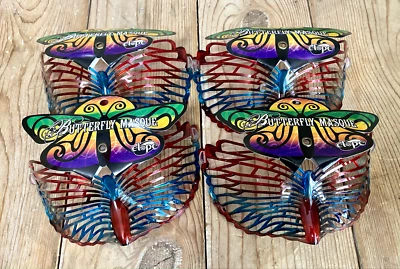 Lote 4 Mascarillas Mariposa Disfraz Louvre Gafas Mascarada Carnaval Mardi Gras Foto 1 de 4
