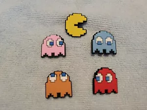 Pac-Man Schuh Charms/Tortenaufleger !! 5er Set !! SCHNELLER USA VERSAND!! - Bild 1 von 5