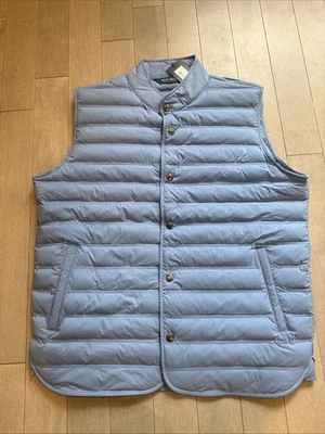 Peter Millar Brook Blue Regent Vest MF24XZ20 Light Quilted Puffer Golf NWT L - Image 1 of 4