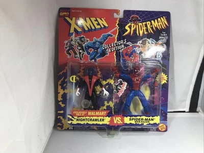 X-Men & Spider-Man 1994 paquete de dos Nightcrawler & Web Racer Spider-Man ToyBiz NUEVO Foto 1 de 4