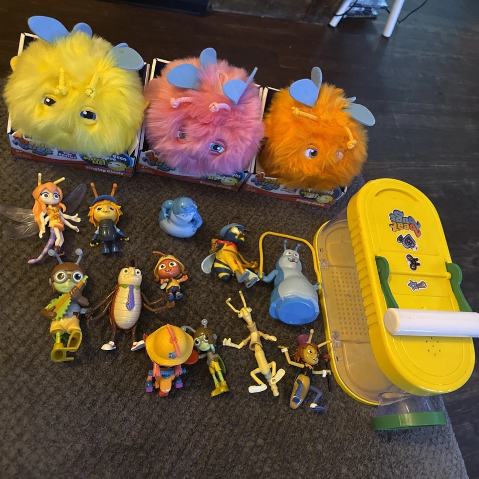 Beat Bugs Plush Singing Glowie Fuzz Balls Beatles Songs Musical Kid Toy Lot - Image 1 of 4