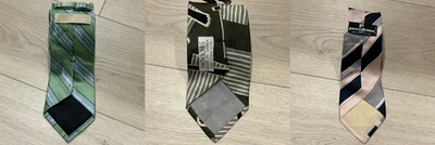 Corbata Paco Rabanne Hecha a Mano Italia Geométrica 100% Seda + Variedad Corbatas Lote 3 Foto 1 de 4