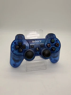 Controller Dualshock Blu Trasparente Sony PlayStation Come Nuovo Testato RARO - Image 1 of 4