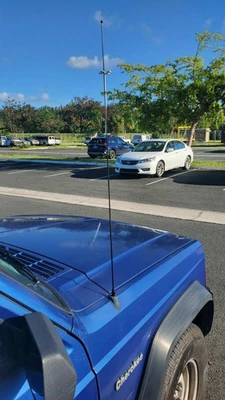 31" Black Stainless Antenna Mast Power Radio AM/FM for Jeep Cherokee 1984-1996 - image 1 of 4