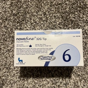 TG153 Novofine 32G 0.23/0.25X6MM  Diabetic Supplies 1 box expire 7/31/27  - Afbeelding 1 van 6