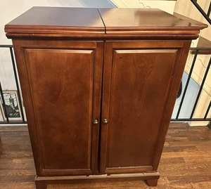 Expandable Bar Cabinet - Brown - Picture 1 of 6