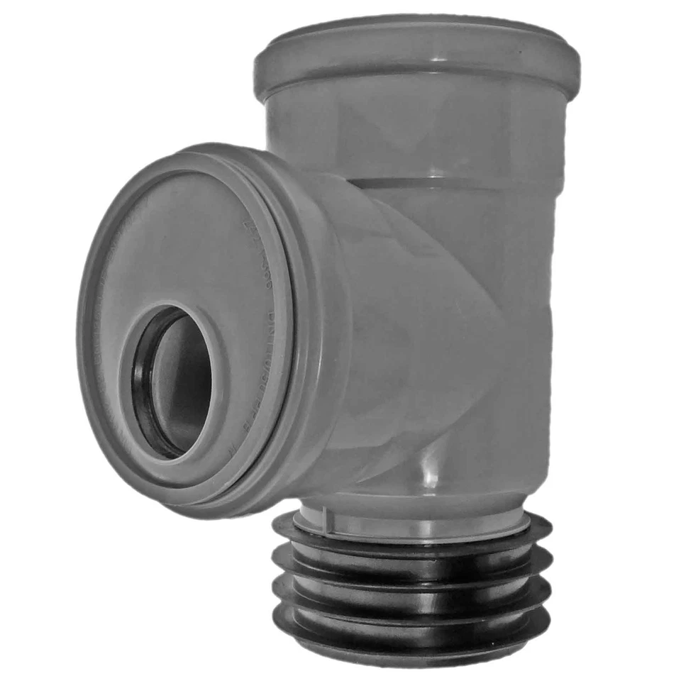 Steckabzweig DN 100 110  x 50 HT Abflussleitung Abwasser Rohrabzweig Airfit - Bild 1 von 1