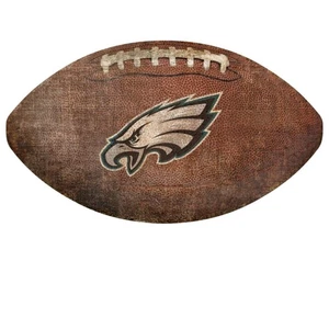 Philadelphia Eagles 12in Football Shaped Sign - Picture 1 of 1