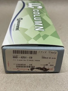 Phenomenex HPLC Column Luna 3 µm C18(2) 100A 100 x 4.6 mm 00D-4251-E0 - Picture 1 of 7