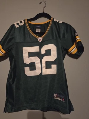 Camiseta cosida en el campo de la NFL Green Bay Packers Clay Matthews #52 grande para mujer  Foto 1 de 4