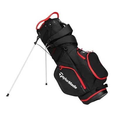 TaylorMade Pro Stand Bag, Black/Red, Men's Caddy Bag, 2024SS, TF531 - Image 1 of 4