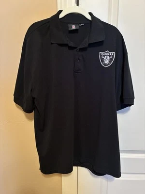 Raiders XL Polo Shirt Men’s Black Fast Shipping - Image 1 of 4