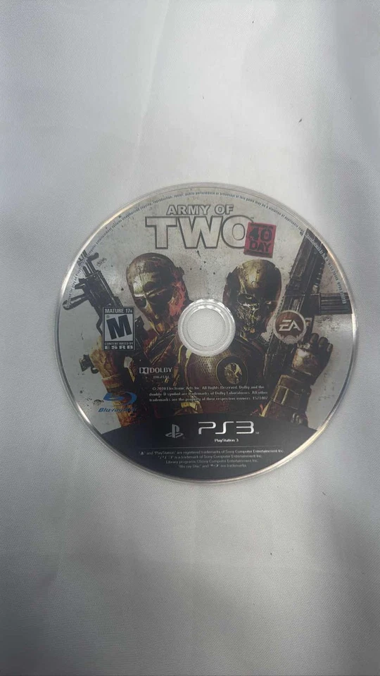 Army of Two: The 40th Day Sony PlayStation 3 PS3 Game CIB Tested 2010 - Image 1 of 1