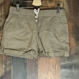 Magellan Outdoors Shorts Girls Size 16 Khaki Cuffed Pull-on Drawstring - Picture 1 of 5