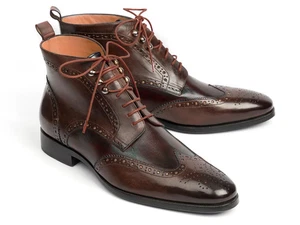 Paul Parkman Wingtip Ankle Boots Brown (ID#CH777BRW) - Picture 1 of 5