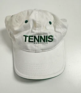 Revista Tenis Sombrero Blanco Vintage Nuevo Cierre Gancho y Lazo - Imagen 1 de 5